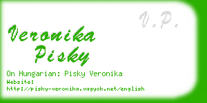 veronika pisky business card